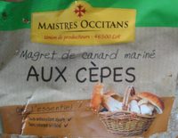 Magret de canard marine au cèpes