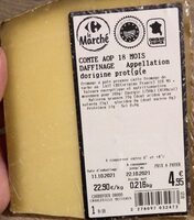 Comte aop 18 mois d’affinage