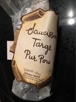 Saucisson sec Targe pur porc