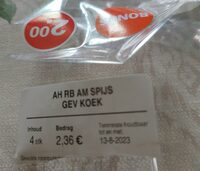 Roomboter amandelspijs gevulde koek