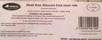 Steak de thon albacore frais sous vide
