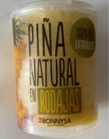 Piña natural en rodajas