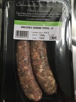 Saucisses oignons persil