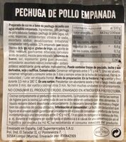 Pechuga de pollo empanada