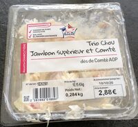Trio chou jambon comte
