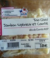 Trio chou jambon supérieur et comté