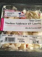Trio chou jambon supérieur et comté