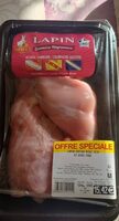 Lapin entier avec tête et avec foie