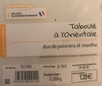 Taboulé à l'orientale