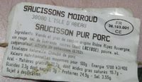 Saucisson sec pur porc