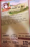 Jambon blanc en dés