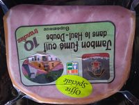 Jambon fumé cuit 10 tranches
