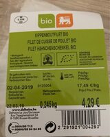 Filet de cuisse de poulet bio