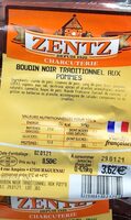 Boudin noir traditionel aux pommes
