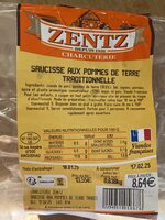 Saucisse Aux Pommes De Terre Traditionnelle