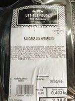 Saucisse aux herbes