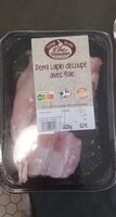 Demi Lapin découpé avec foie