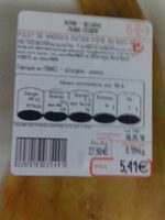Filet de haddock entier fumé au bois de hêtre