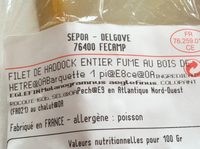Filet de Haddock fumé