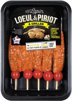 5 Brochettes de filets de lapin à la provençale