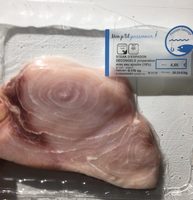 Steak d'espadon decongele
