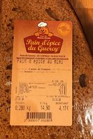 Pain d'epice au miel