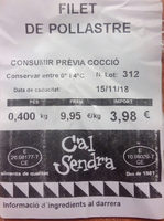 Filet de pollastre