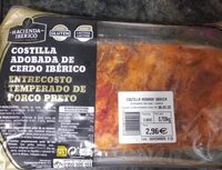 Costilla adobada de cerdo ibérico