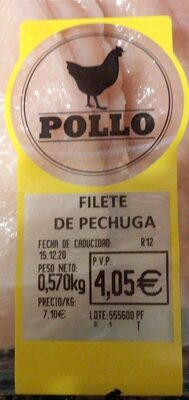 Filete de pechuga de pollo