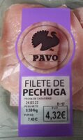 Filetes de pechuga pavo