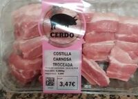 Costilla carnosa troceada