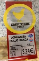Longaniza de pollo fresca