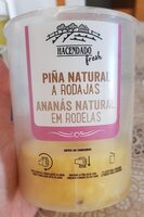 Piña natural a rodajas