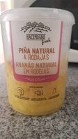 Piña natural a rodajas