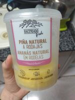 Piña natural a rodajas