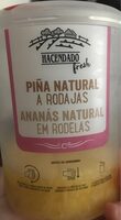 Piña natural a rodajas