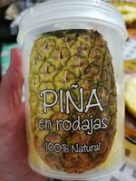 Piña natural a rodajas