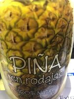 Piña natural a rodajas