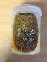 Piña natural a rodajas