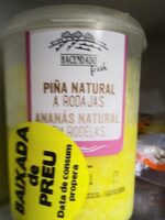 Piña natural a todajas