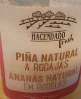 Piña natural a rodajas