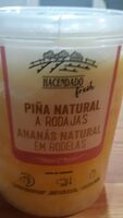 Piña natural a rodajas