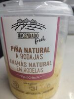 Piña natural en rodajas