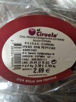 Uvas sin pepitas