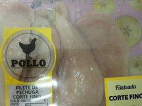 Filetes de pechuga de pollo corte fino