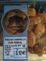 Pincho amarillo con perejil
