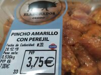 Pincho amarillo con perejil