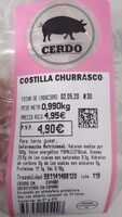 Costilla de cerdo churrasco