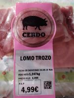 Lomo de cerdo trozo