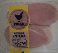 Pechuga entera de pollo